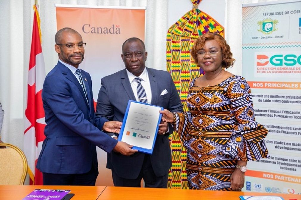 Coopération au développement /La Côte d’Ivoire et le Canada signent un Mémorandum et 9 projets à hauteur de  25 milliards de FCFA